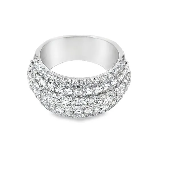 White 14 Karat Diamond Fashion Ring Image 2 Van Adams Jewelers Snellville, GA