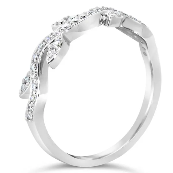 14K White Gold Vine Ring Image 2 Van Adams Jewelers Snellville, GA