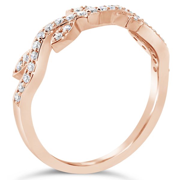 Van Adam's Collection 14K Rose Gold Diamond Vine Ring Image 2 Van Adams Jewelers Snellville, GA