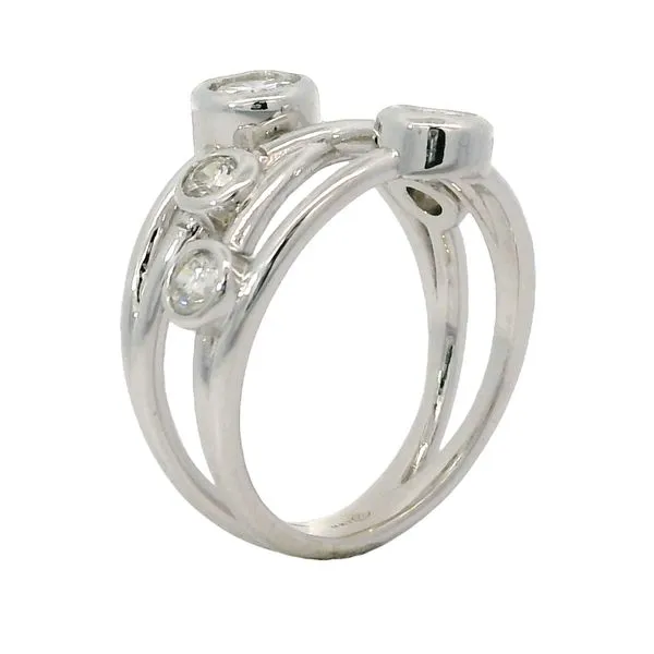 White 14 Karat Diamond Fashion Ring Image 2 Van Adams Jewelers Snellville, GA