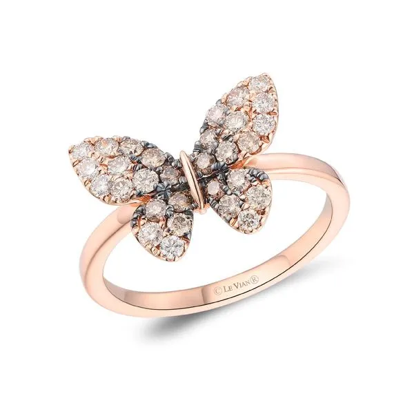 Le Vian Ombre Ring featuring Chocolate Ombré Diamonds® , Vanilla Diamonds® set in 14K Strawberry Gold® Van Adams Jewelers Snellville, GA