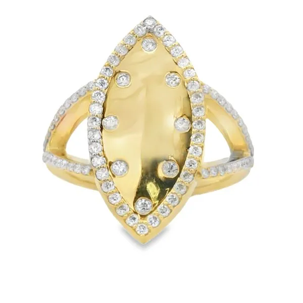 YELLOW 14 KARAT DIAMOND MARQUISE SHAPE RING Van Adams Jewelers Snellville, GA