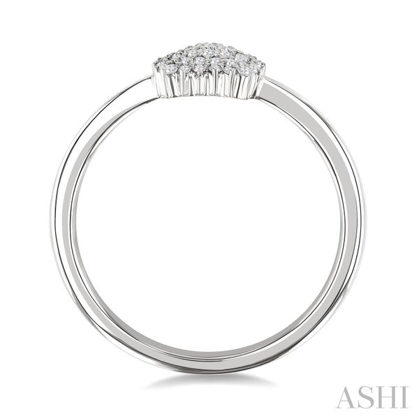 Cushion Shape Petite Cluster Diamond Fashion Ring Image 3 Van Adams Jewelers Snellville, GA