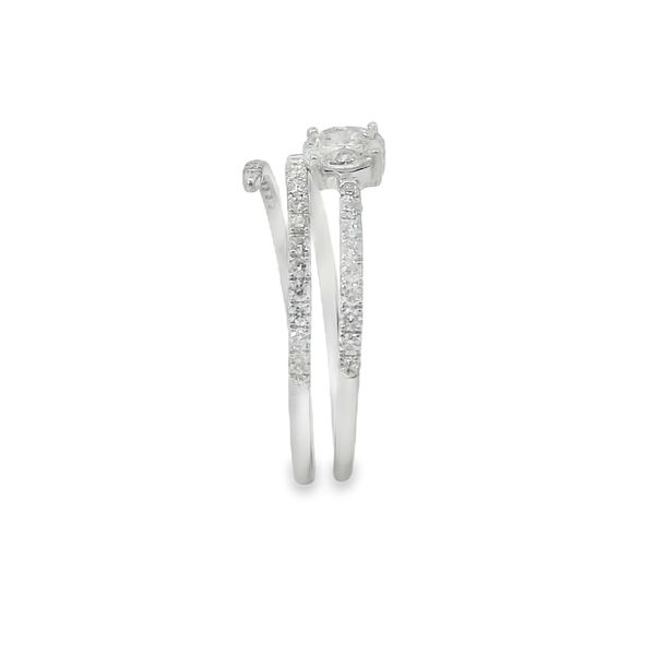 3/4 CT Oval and Round Diamond Ring Image 4 Van Adams Jewelers Snellville, GA