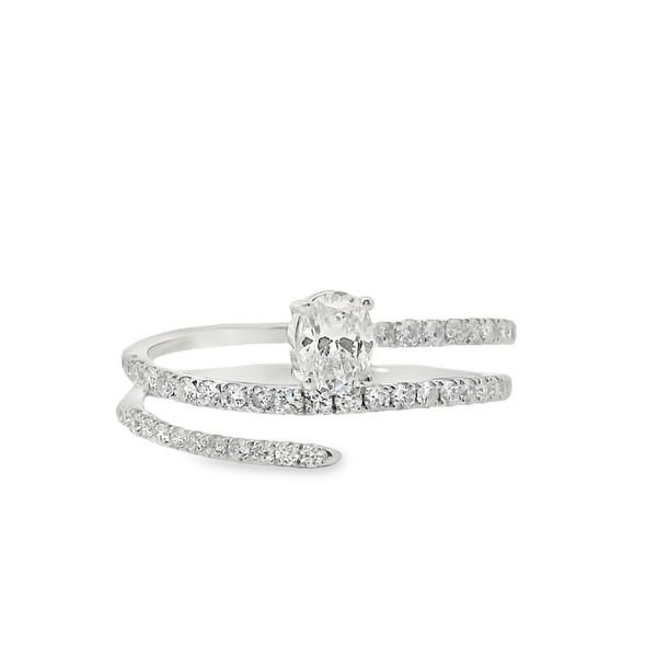 3/4 CT Oval and Round Diamond Ring Van Adams Jewelers Snellville, GA