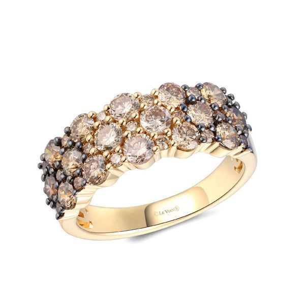 Le Vian Ombre® Ring featuring Chocolate ombré® diamonds set in 14K Honey Gold™ Van Adams Jewelers Snellville, GA
