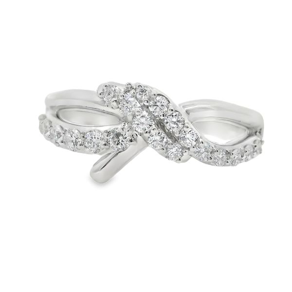 Diamond Fashion Ribbon Ring Image 4 Van Adams Jewelers Snellville, GA