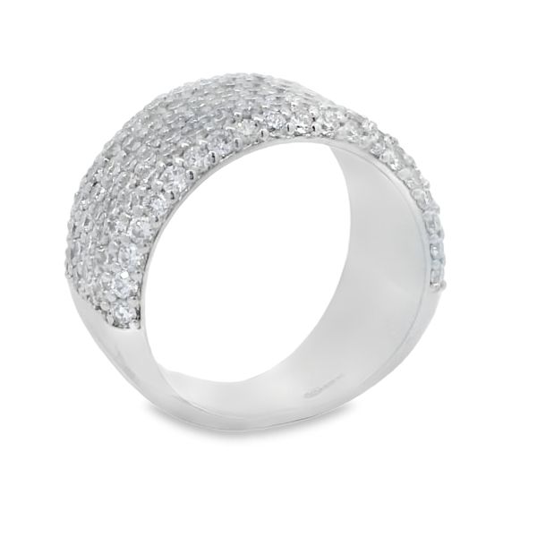 White 14 Karat Diamond Fashion Ring Image 2 Van Adams Jewelers Snellville, GA