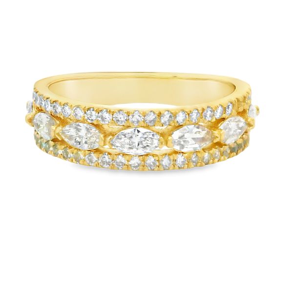 Lab Grown Diamond Band with Marquise and Rounds Van Adams Jewelers Snellville, GA