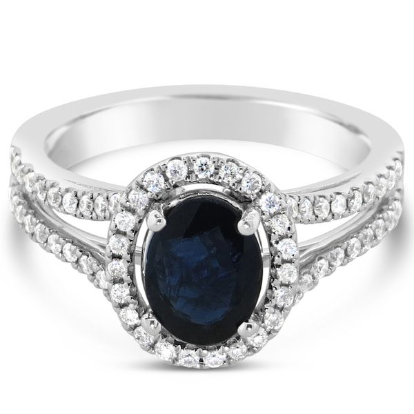 14K White Gold Sapphire Ring Van Adams Jewelers Snellville, GA