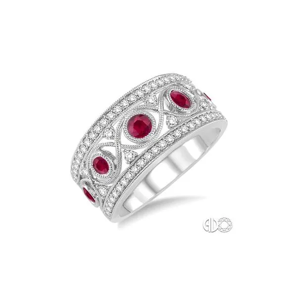 14K White Gold Ruby Ring Van Adams Jewelers Snellville, GA