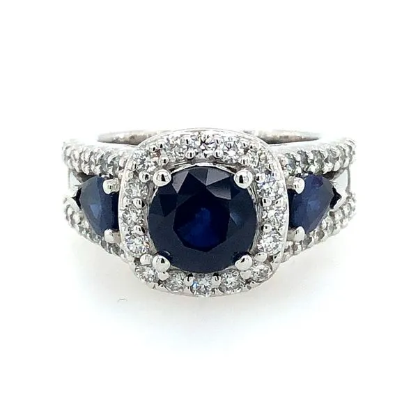 Van Adams Collection 14K White Gold Sapphire Ring