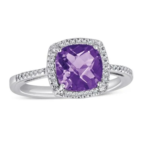 10k white gold amethyst ring deals