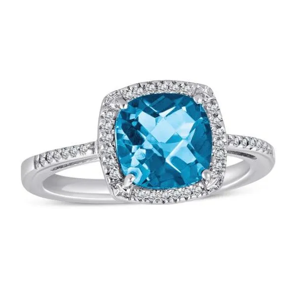 10k deals topaz ring
