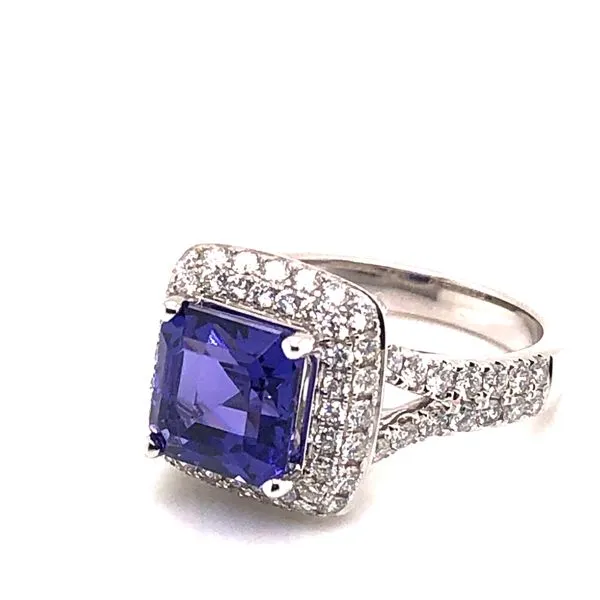 Van Adam's Collection 14K White Gold Tanzanite Fashion Ring Image 3 Van Adams Jewelers Snellville, GA