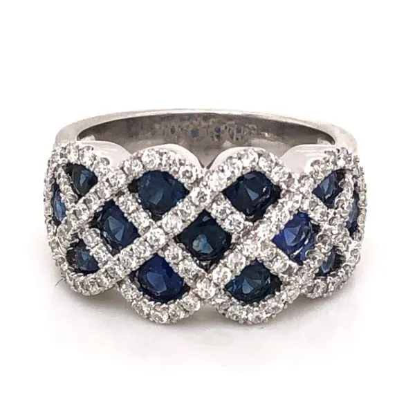 Van Adam's Collection 14K White Gold Sapphire Ring Van Adams Jewelers Snellville, GA