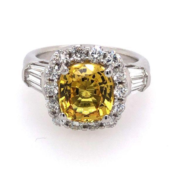 Yellow Sapphire and Diamond Ring Van Adams Jewelers Snellville, GA