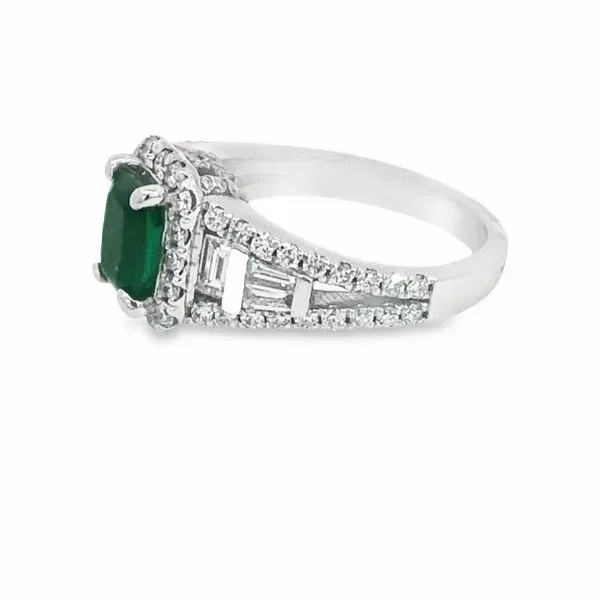 Emerald and Diamond Ring Image 2 Van Adams Jewelers Snellville, GA