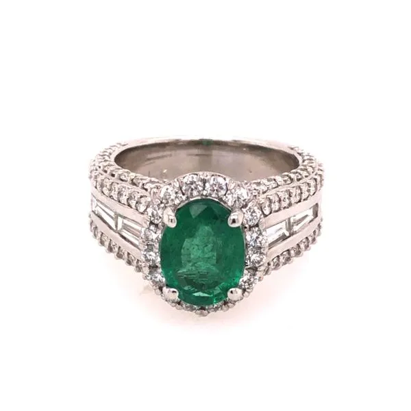 Emerald and Diamond Ring