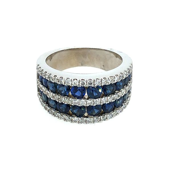 Sapphire and Diamond Ring Image 2 Van Adams Jewelers Snellville, GA