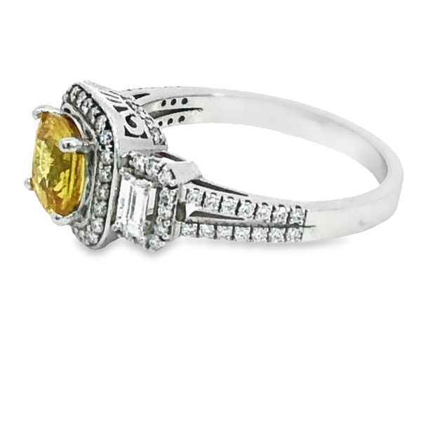 Yellow Sapphire and Diamond Fashion Ring Image 2 Van Adams Jewelers Snellville, GA