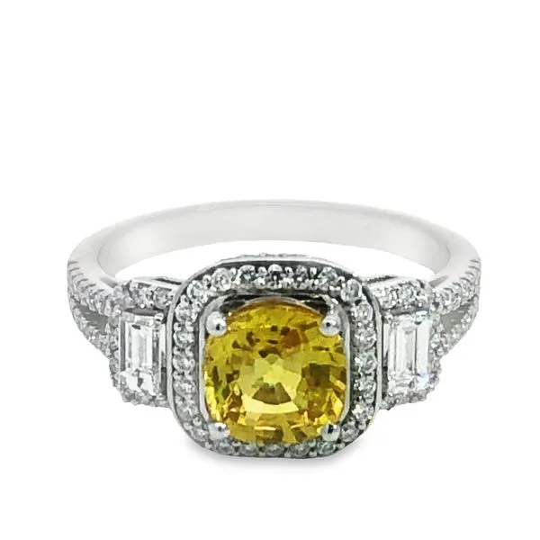 Yellow Sapphire and Diamond Fashion Ring Van Adams Jewelers Snellville, GA