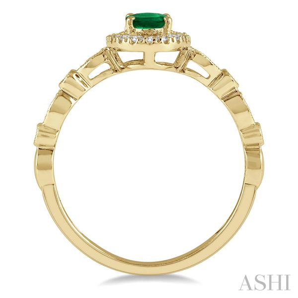 Oval Shape Gemstone & Diamond Ring Image 3 Van Adams Jewelers Snellville, GA