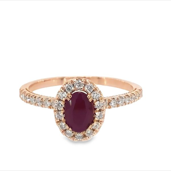 Rose Gold Ruby Ring Van Adams Jewelers Snellville, GA