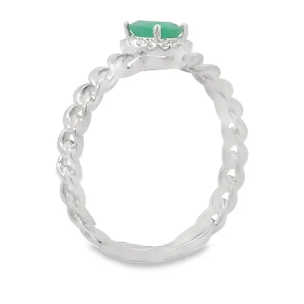 Emerald and Diamond Ring Image 2 Van Adams Jewelers Snellville, GA