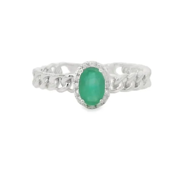 Emerald and Diamond Ring Image 5 Van Adams Jewelers Snellville, GA