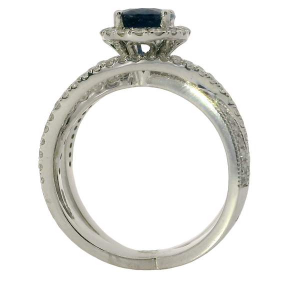 Van Adam's Collection Sapphire and Diamond Ring Image 3 Van Adams Jewelers Snellville, GA