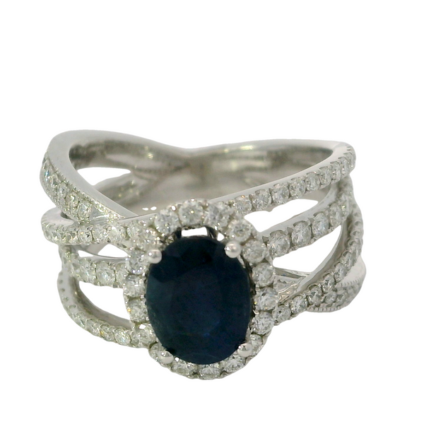 Van Adam's Collection Sapphire and Diamond Ring Van Adams Jewelers Snellville, GA