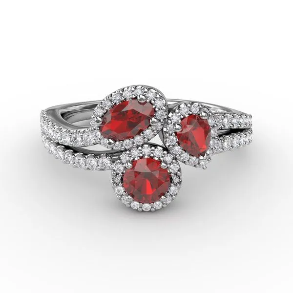 Feel The Elegance Ruby and Diamond Ring Image 2 Van Adams Jewelers Snellville, GA