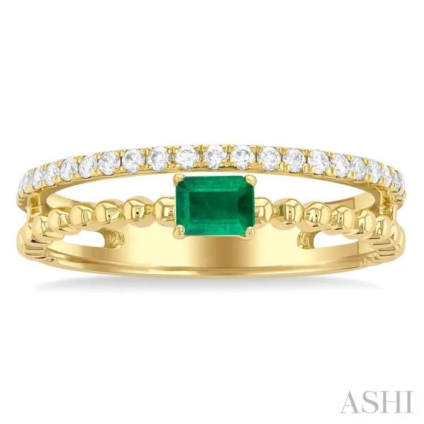 Bead East-West Gemstone & Diamond Ring Image 2 Van Adams Jewelers Snellville, GA