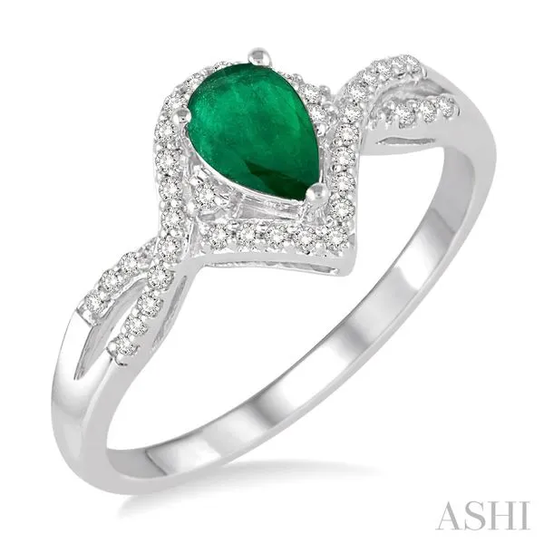 Pear Shape Gemstone & Diamond Ring Van Adams Jewelers Snellville, GA