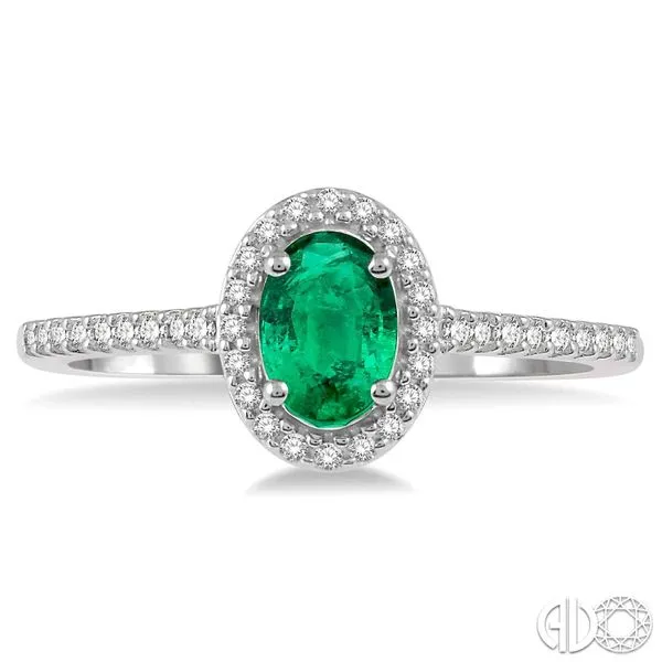 Oval Shape Gemstone & Diamond Ring Van Adams Jewelers Snellville, GA