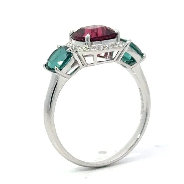 3 Stone Tourmaline Ring Image 3 Van Adams Jewelers Snellville, GA
