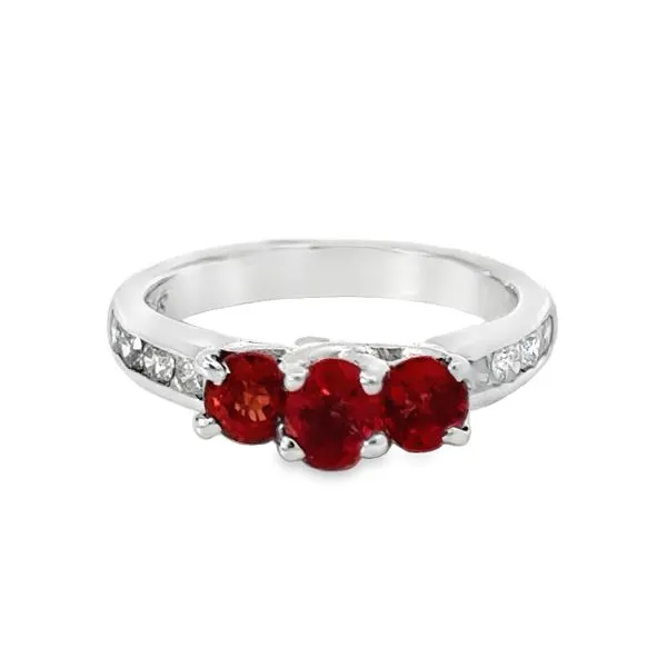 Orange Sapphire and Diamond Ring Van Adams Jewelers Snellville, GA