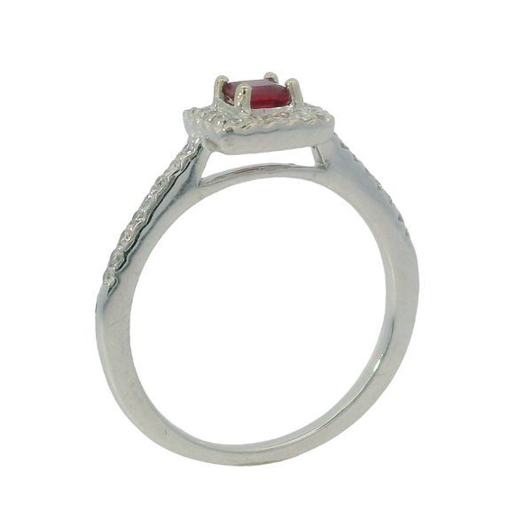 Diamond and Ruby Ring Image 4 Van Adams Jewelers Snellville, GA