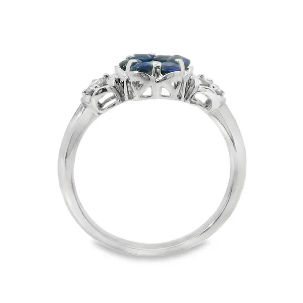 Natural Sapphire and Diamond Ring Image 2 Van Adams Jewelers Snellville, GA