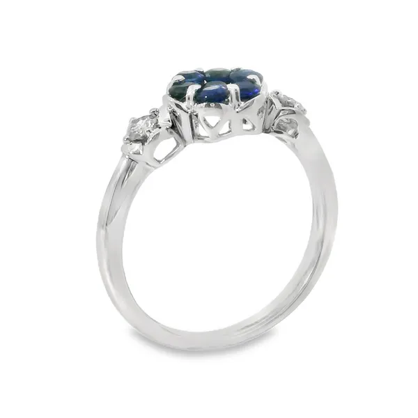 Natural Sapphire and Diamond Ring Image 3 Van Adams Jewelers Snellville, GA
