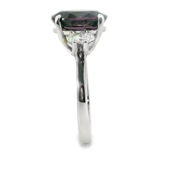 Van Adams Collection 3 Stone Purple Spinel and Diamond Ring Image 4 Van Adams Jewelers Snellville, GA