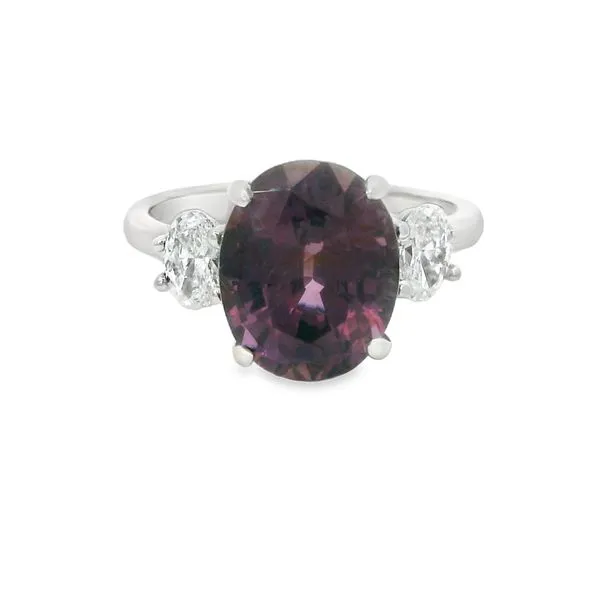 Van Adams Collection 3 Stone Purple Spinel and Diamond Ring Van Adams Jewelers Snellville, GA