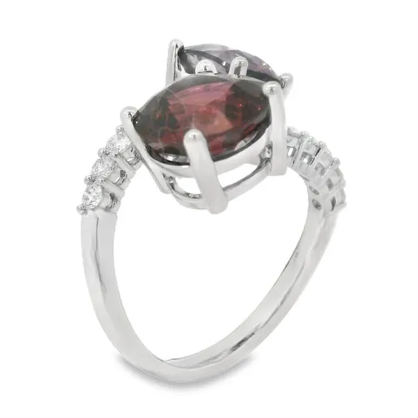 Multi Color Spinel and Diamond Fashion Ring Image 3 Van Adams Jewelers Snellville, GA