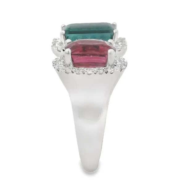 2 Stone Spinel Bypass Ring Image 4 Van Adams Jewelers Snellville, GA