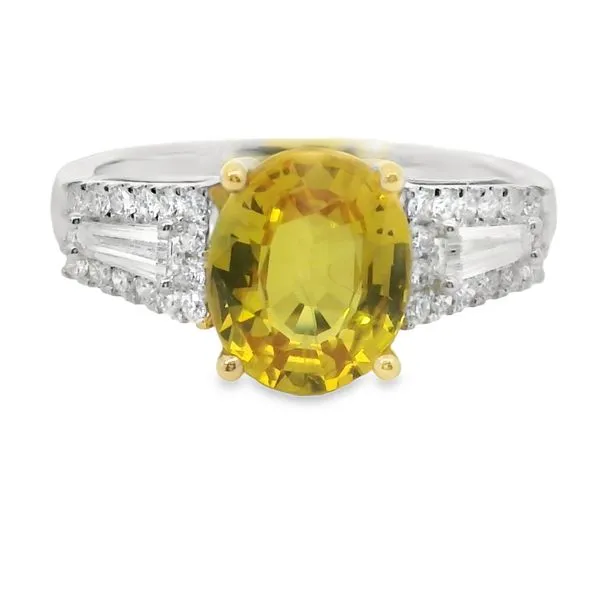 Yellow Sapphire and Diamond Ring Van Adams Jewelers Snellville, GA