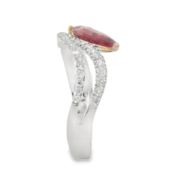 PINK TOURMALINE AND DIAMONDS RING Image 3 Van Adams Jewelers Snellville, GA