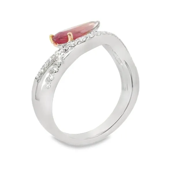 PINK TOURMALINE AND DIAMONDS RING Image 4 Van Adams Jewelers Snellville, GA