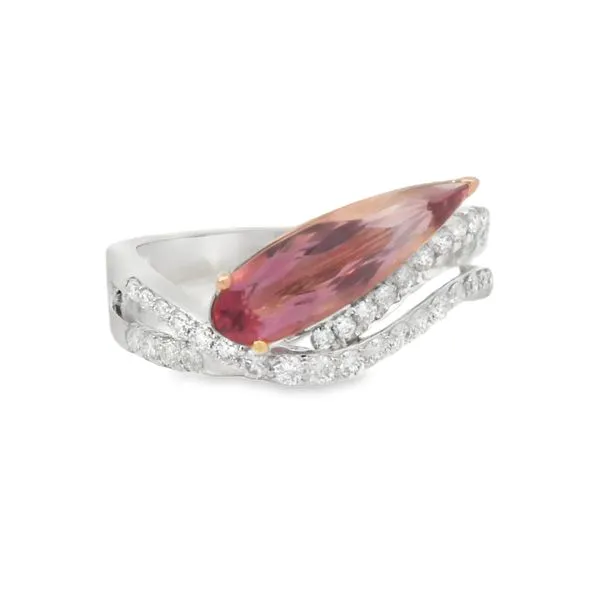 PINK TOURMALINE AND DIAMONDS RING Van Adams Jewelers Snellville, GA