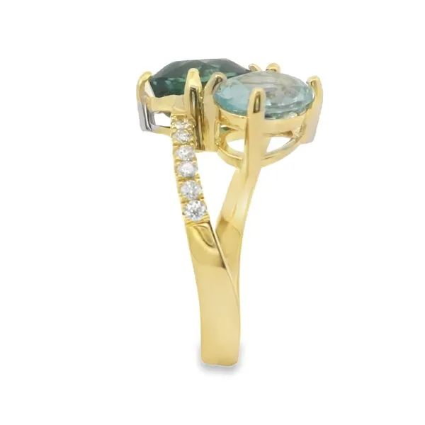 Yellow 14 Karat Color Gemstone And Diamond Ring Image 3 Van Adams Jewelers Snellville, GA